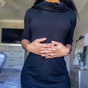 Short Black Sweater Dress